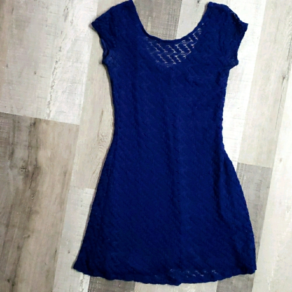 Blue knitted dress 🥳